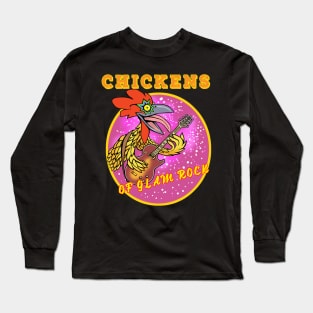 Glam rock chicken Long Sleeve T-Shirt